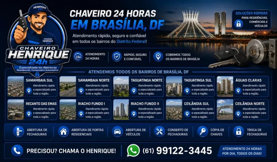 Fechadura travando no Taguatinga Norte